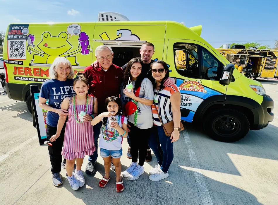 People of all ages love the Jeremiah's Treat Truck!