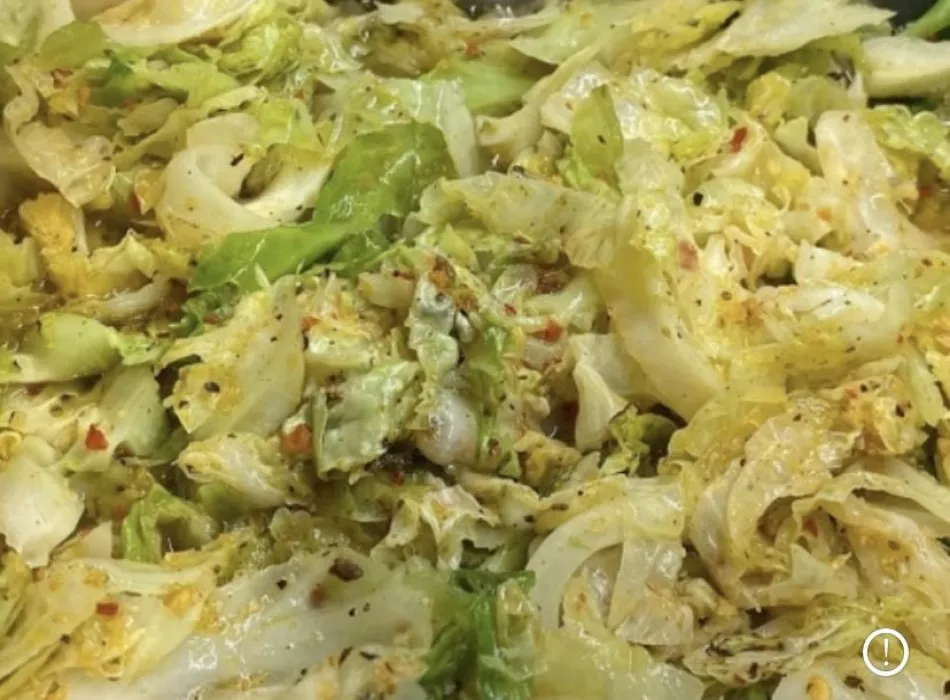 Perfectly Seasoned Cabbage