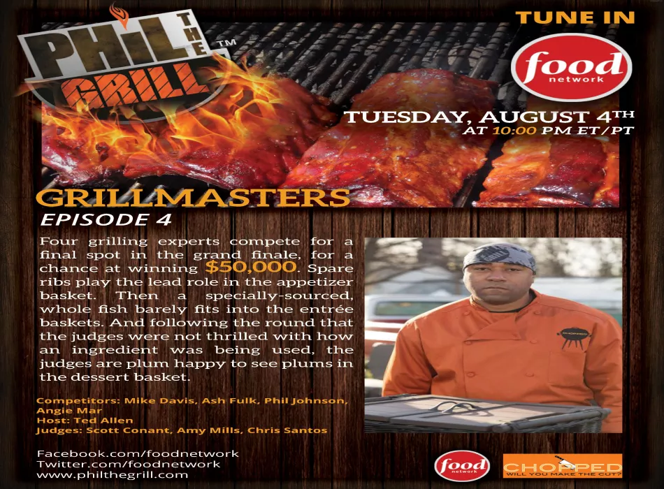 PHIL THE GRILL AS SEEN ON FOOD NETWORK