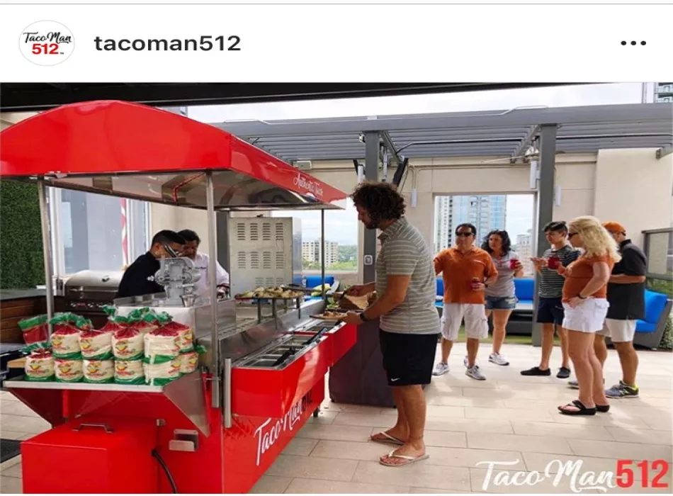 Taco Cart perfect for pool parties