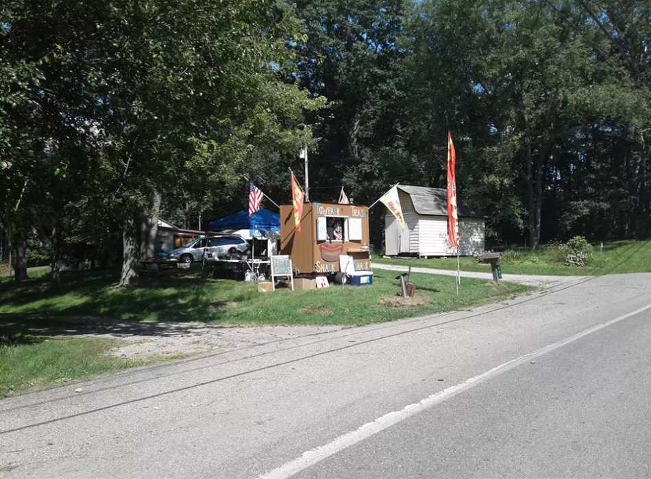 Mobile Snack Shack Catering (Stage 1 left)  Towpath Trail Snack Shack (Stages 2 &amp; 3 2018 right)