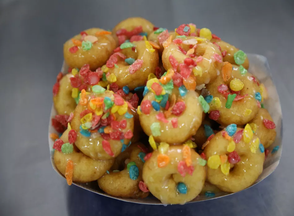 Tutti Fruity Mini Donuts