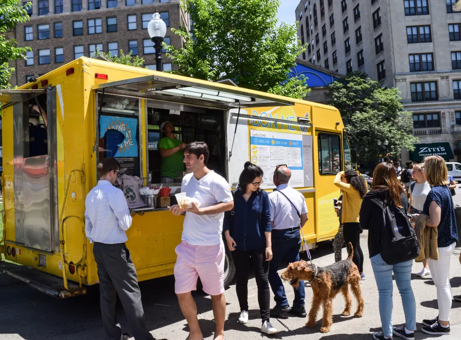 Our bright yellow truck