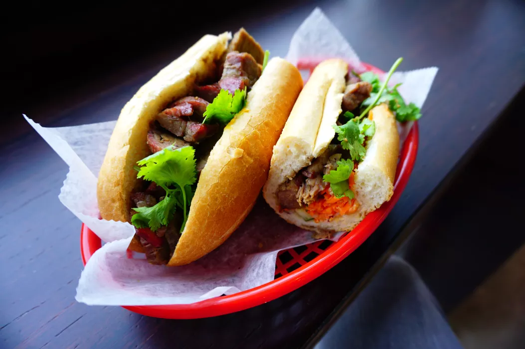 Chinese BBQ Pork Sandwich