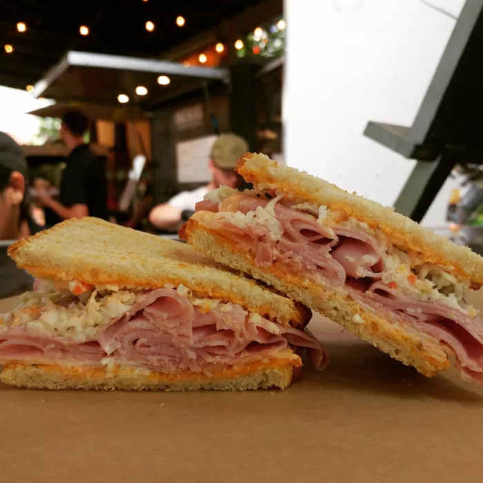 Messy Jess with ham (our favorite, because pork, duh)