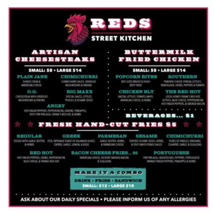 Reds Base Menu