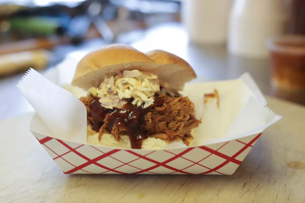Jerk Pulled Pork Sandwich