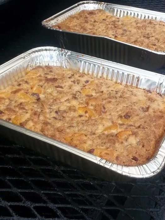 Smoked Bread Pudding